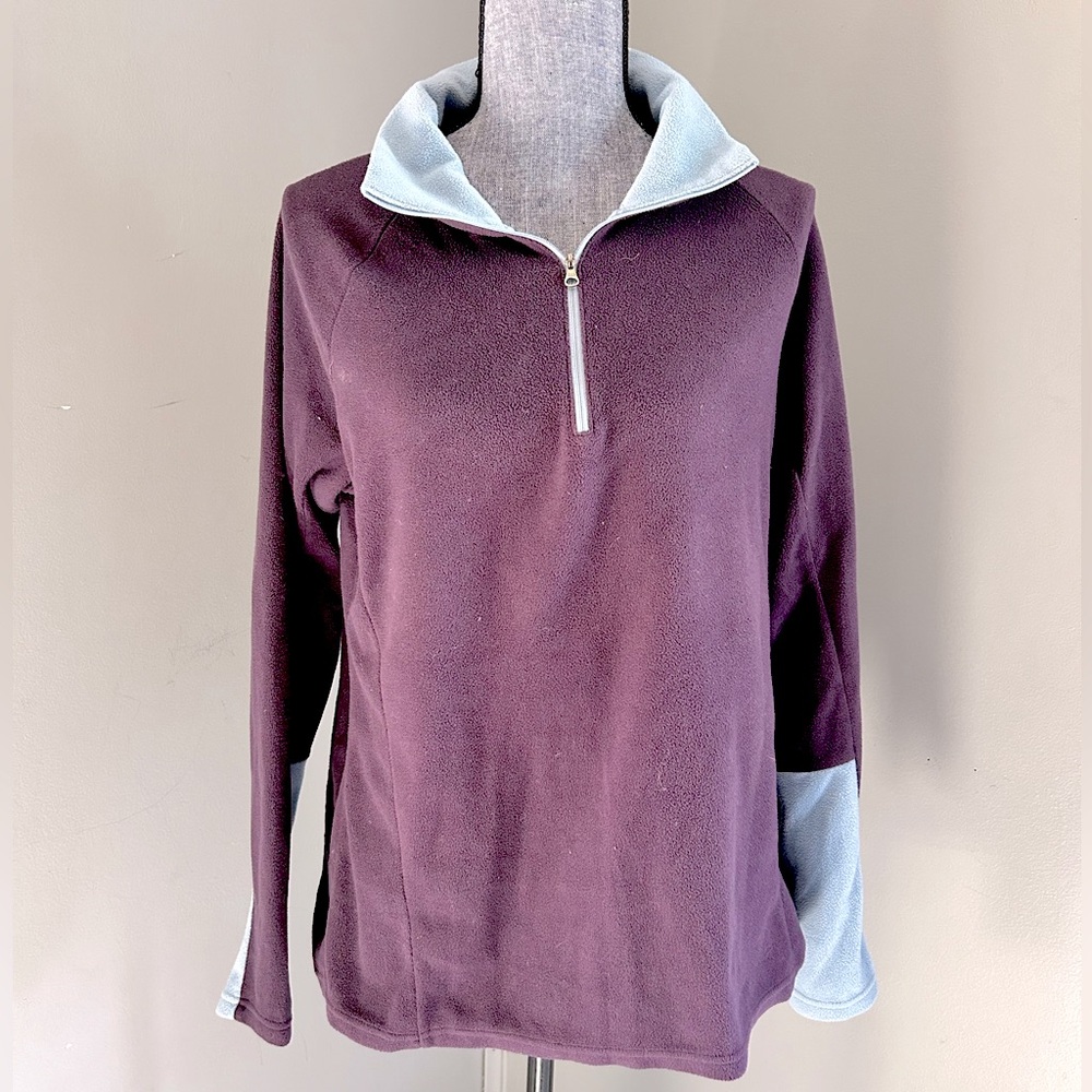 Columbia Long Sleeve Color Block Quarter Zip Up Size L